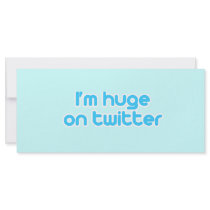 I'm huge on twitter rack cards