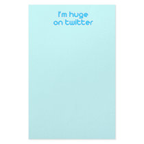I'm huge on twitter stationery by TwitterShirts I'm huge on twitter stationery