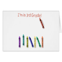 I'm in 3rd Grade! cards
