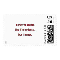 I'm In Denial postage