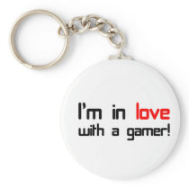 I'm in Love with a Gamer Key Chain