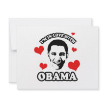 I'm in love with Obama invitations