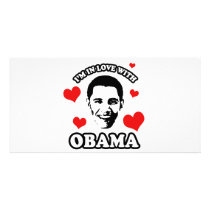 I'm in love with Obama photo cards