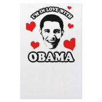 I'm in love with Obama Stationery Design
