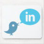 Twitter + LinkedIn Business Networking Mousepad via Twinked.in I'm #in - MousePad