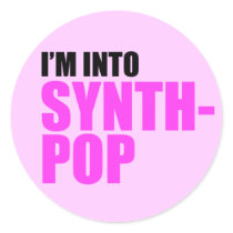 I'm Into Synthpop Round Sticker