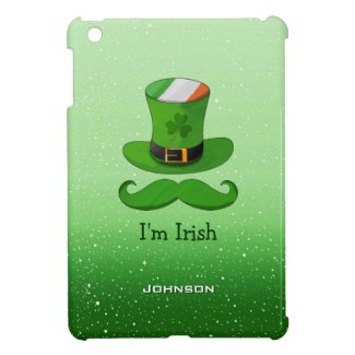 I'm Irish Shamrock Leprechaun Hat of Ireland Flag Case For The iPad Mini