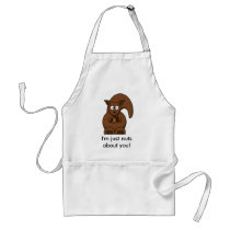 I'm Just Nuts About You Squirrel Apron
