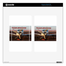 I'm Just Plane Crazy: Aircraft, Page, Arizona, USA Skin For Kindle Fire