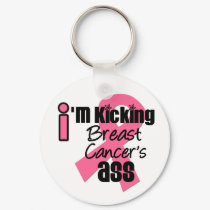 I'm Kicking Breast Cancer's Ass Keychain by cancerapparel I'm Kicking Breast Cancer's Ass Keychain