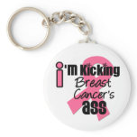 I'm Kicking Breast Cancer's Ass Keychain