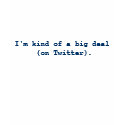 I'm kind of a big deal (on Twitter). - Women t-shirts
