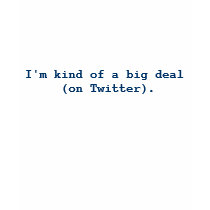 I'm kind of a big deal (on Twitter). - Women t-shirts