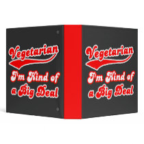 I'm Kind of a Big Deal VEGETARIAN Recipe Book binders by vegetariangiftshop I'm Kind of a Big Deal VEGETARIAN Recipe Book binders