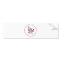 I'M LATE, I'M LATE BUMPER STICKER
