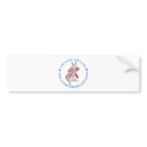 I'M LATE, I'M LATE, FOR A VERY IMPORTANT DATE! BUMPER STICKERS