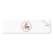 I'M LATE, I'M LATE, FOR A VERY IMPORTANT DATE! BUMPER STICKERS