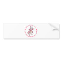 I'M LATE, I'M LATE FOR A VERY IMPORTANT DATE BUMPER STICKERS