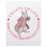 I'M LATE, I'M LATE FOR A VERY IMPORTANT DATE LETTERHEAD DESIGN