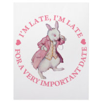 I'M LATE, I'M LATE FOR A VERY IMPORTANT DATE LETTERHEAD DESIGN