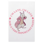 I'M LATE, I'M LATE FOR A VERY IMPORTANT DATE CUSTOM STATIONERY