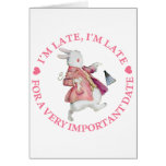 I'M LATE, I'M LATE GREETING CARD