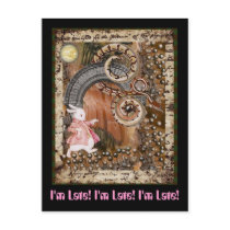 I'm Late! I'm Late! I'm Late! Postcard