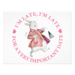 I'M LATE, I'M LATE INVITATION
