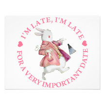 I'M LATE, I'M LATE INVITATION