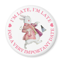 I'M LATE, I'M LATE FRIDGE MAGNET