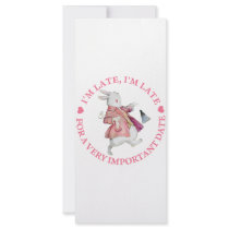 I'M LATE, I'M LATE RACK CARDS
