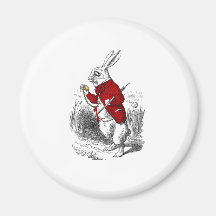 I'm Late, I'm Late Refrigerator Magnet