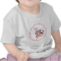 I'M LATE, I'M LATE TEE SHIRTS