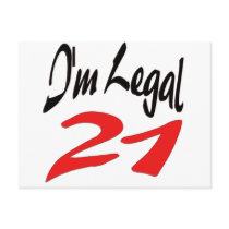 I'm Legal 21 postcards by fashionfiles I'm Legal 21 postcards