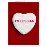 I'M LESBIAN CANDY HEART CARDS