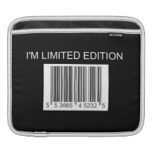 I'm Limited Edition Barcode iPad Sleeve