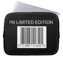 I'm Limited Edition Barcode Laptop Sleeves