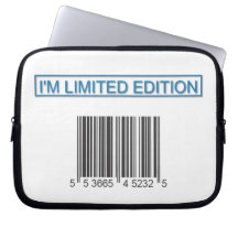 I'm Limited Edition Barcode Laptop Sleeves