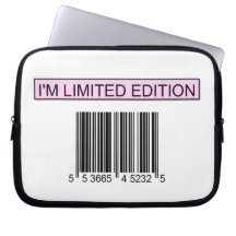 I'm Limited Edition Barcode Laptop Sleeves