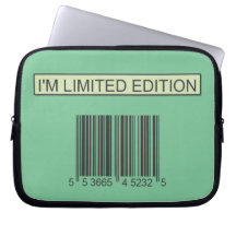 I'm Limited Edition Barcode Laptop Sleeves