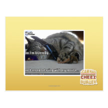 I'm listening post card