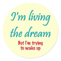 I'm living the dream stickers by hdowney I'm living the dream stickers