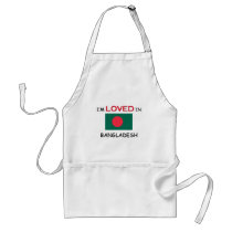 I'm Loved In BANGLADESH aprons by flagshirt I'm Loved In BANGLADESH aprons