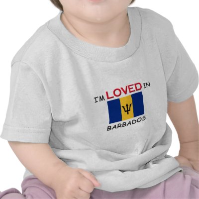 I'm Loved In BARBADOS T Shirts by flagshirt