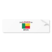 I'm Loved In BENIN bumper stickers