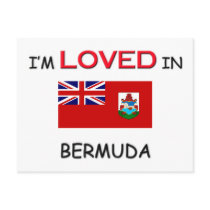 I'm Loved In BERMUDA postcards