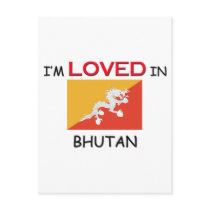 I'm Loved In BHUTAN postcards