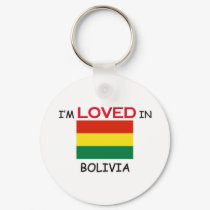 I'm Loved In BOLIVIA keychains