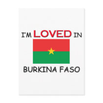 I'm Loved In BURKINA FASO postcards