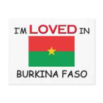 I'm Loved In BURKINA FASO postcards